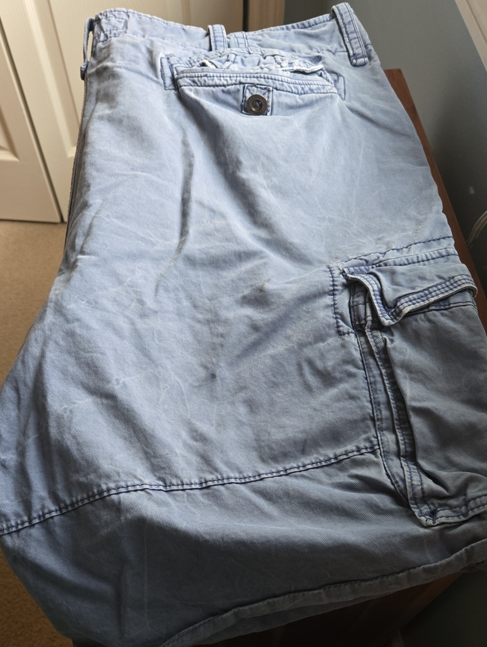 American Eagle Outfitters Light Blue Cargo Shorts